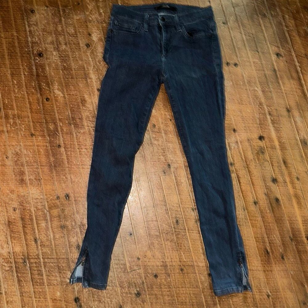 Joe’s luxe moto ankle zipper normcore distressed 27 jeans